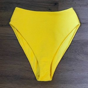 Montce swim bottom - yellow rib